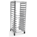 Lockwood Manufacturing Full Height 14 Tray Rack, Adjust Slides, 4.5" Centers, 17"-23" Wide Pans RR69-UA14